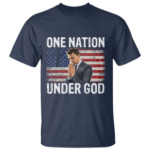 Charlie Kirk Christian T Shirt One Nation Under God Patriotic Faith TS14 Navy Print Your Wear