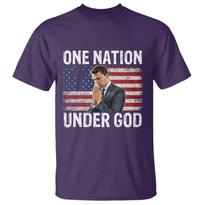 Charlie Kirk Christian T Shirt One Nation Under God Patriotic Faith TS14 Purple Print Your Wear