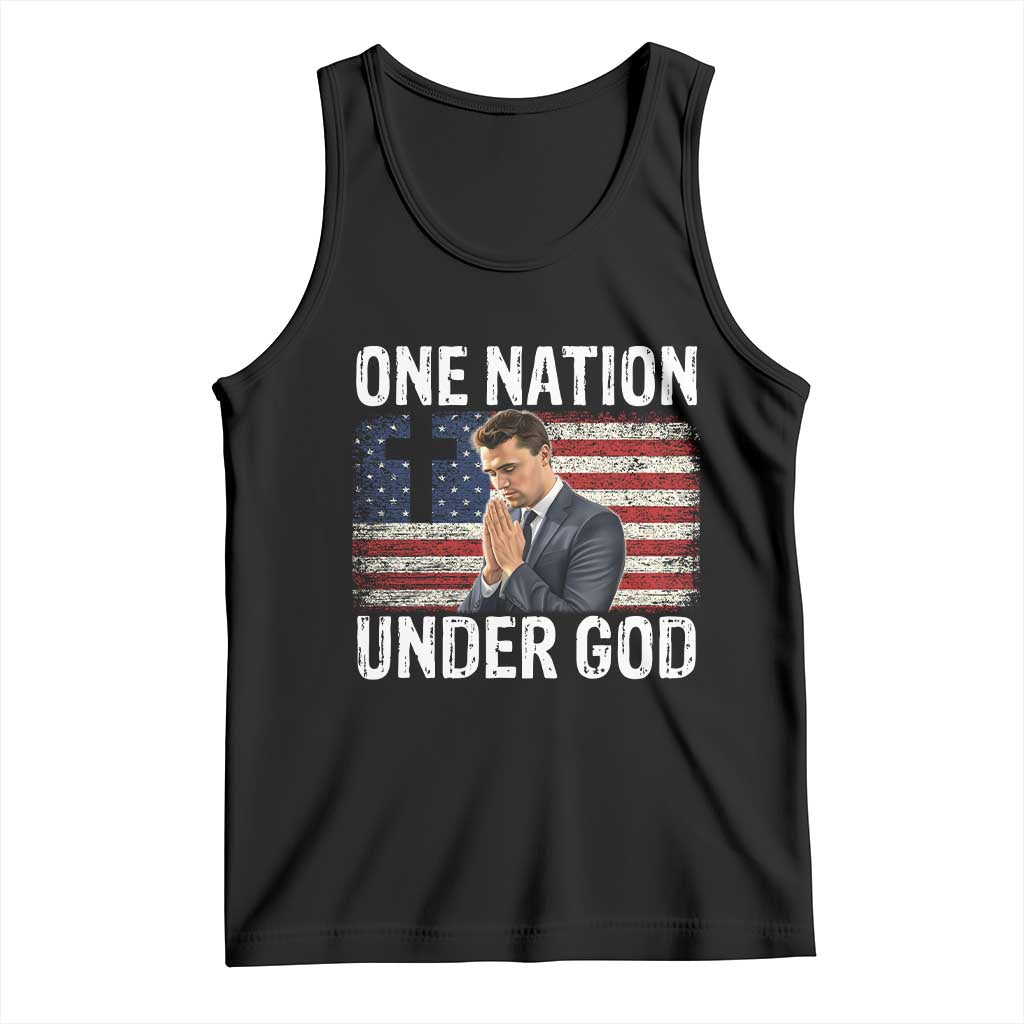 Charlie Kirk Christian Tank Top One Nation Under God Patriotic Faith TS14 Black Print Your Wear