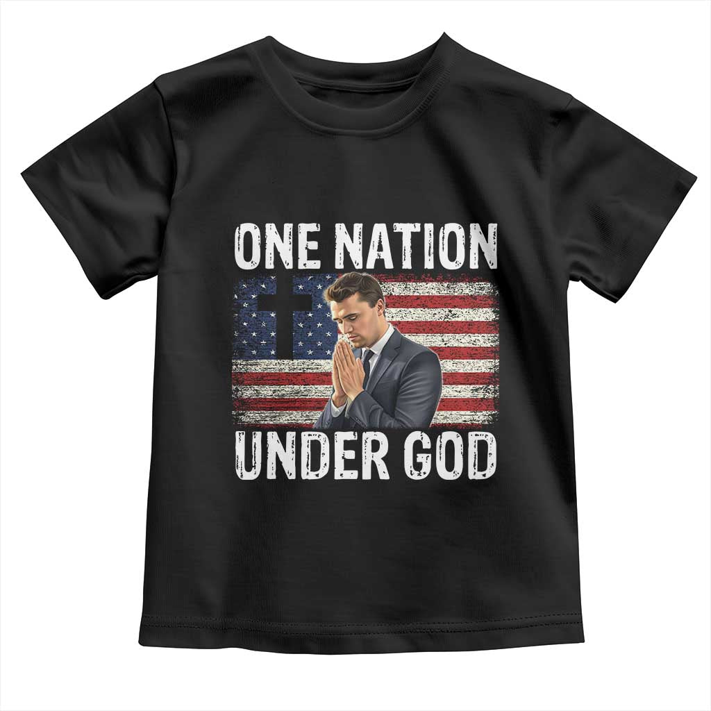 Charlie Kirk Christian Toddler T Shirt One Nation Under God Patriotic Faith TS14 Black Print Your Wear