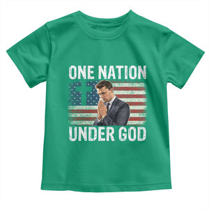 Charlie Kirk Christian Toddler T Shirt One Nation Under God Patriotic Faith TS14 Irish Green Print Your Wear