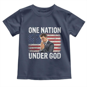 Charlie Kirk Christian Toddler T Shirt One Nation Under God Patriotic Faith TS14 Navy Print Your Wear