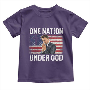 Charlie Kirk Christian Toddler T Shirt One Nation Under God Patriotic Faith TS14 Purple Print Your Wear