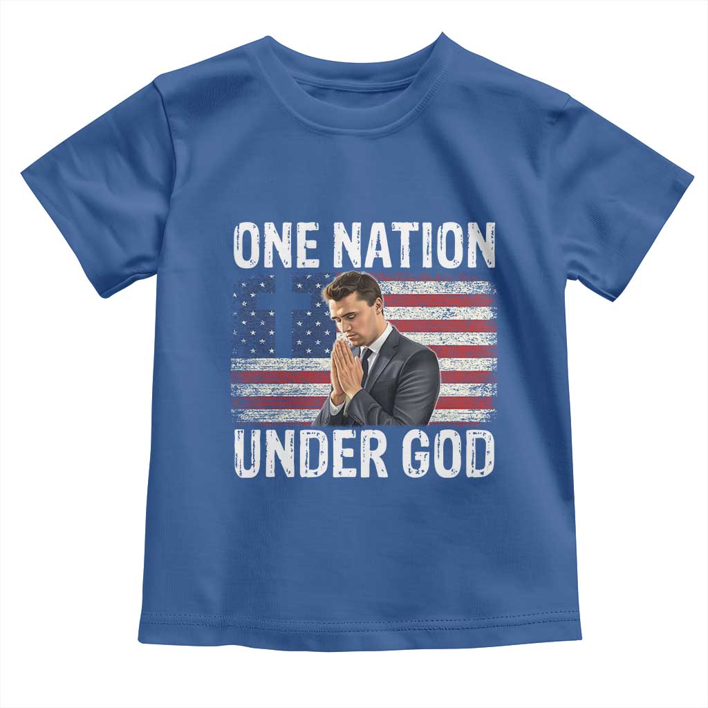 Charlie Kirk Christian Toddler T Shirt One Nation Under God Patriotic Faith TS14 Royal Blue Print Your Wear