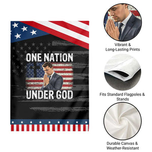 Charlie Kirk Christian Garden Flag One Nation Under God Patriotic Faith TS14 Print Your Wear