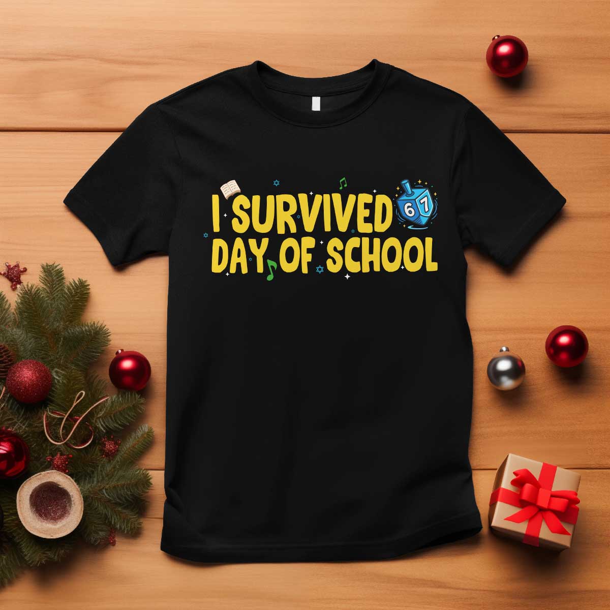 67 Six Seven Meme T Shirt Funny Hanukkah School Days TS14 Black Print Your Wear
