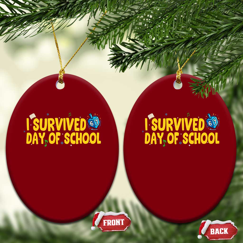 67 Six Seven Meme Ceramic Ornament Funny Hanukkah School Days TS14 Print Your Wear