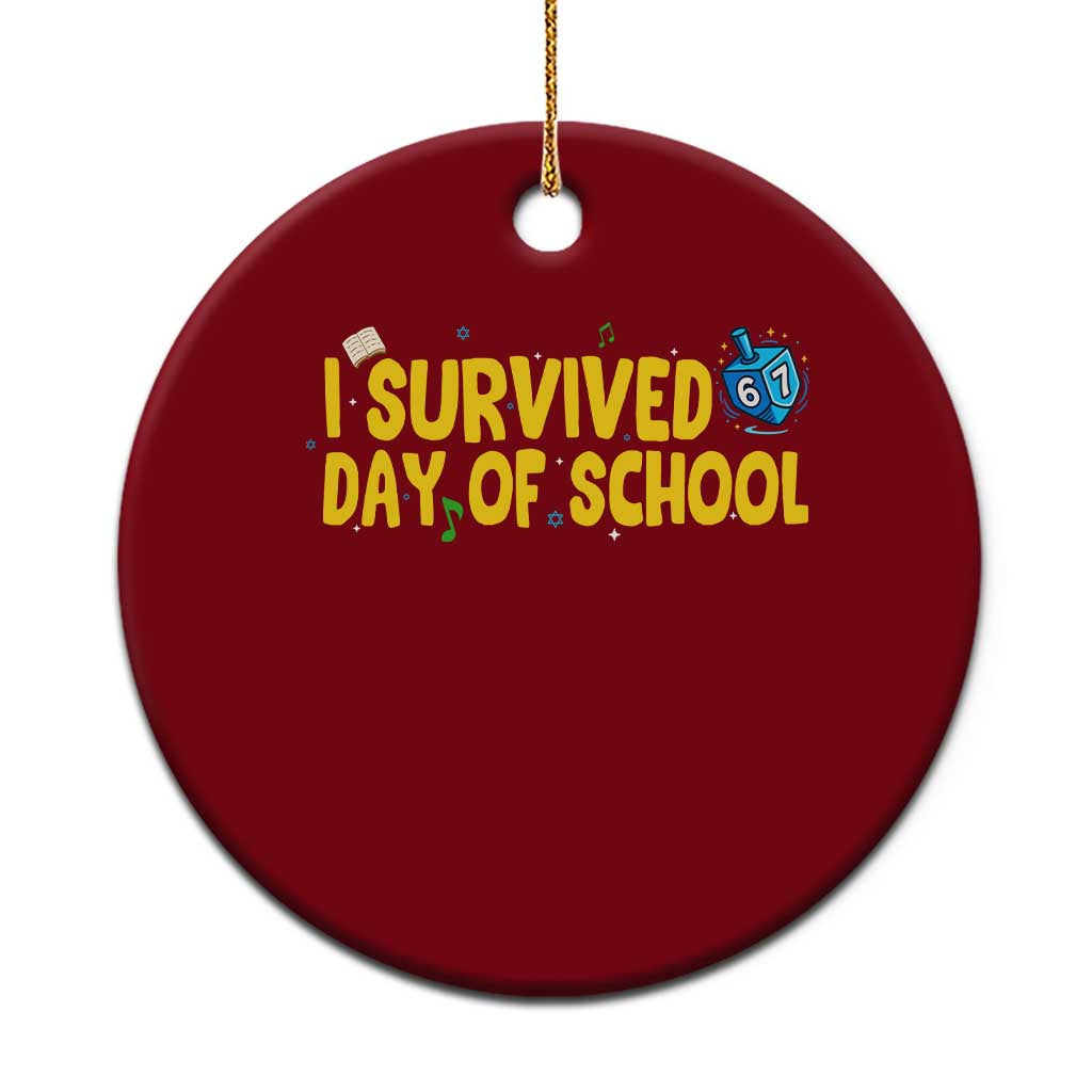 67 Six Seven Meme Ceramic Ornament Funny Hanukkah School Days TS14 1pc Red Print Your Wear
