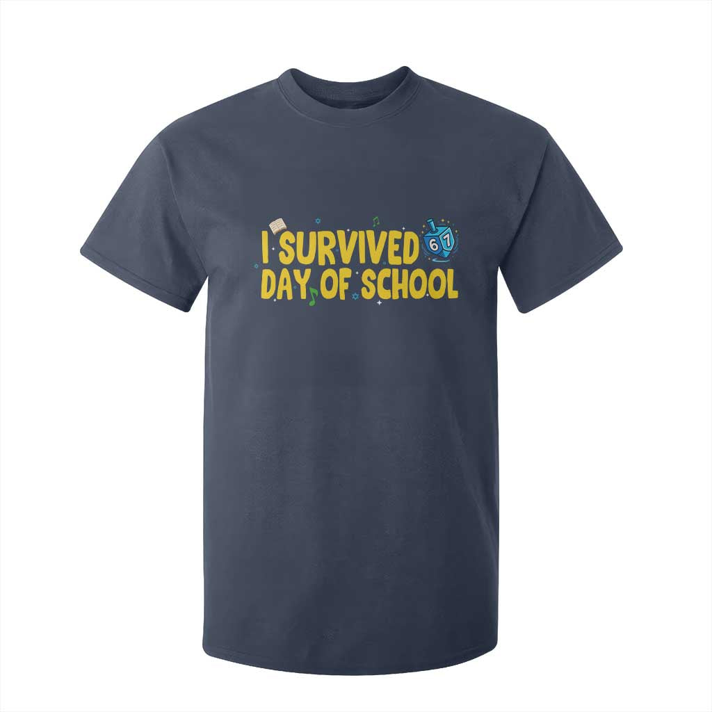 67 Six Seven Meme T Shirt For Kid Funny Hanukkah School Days TS14 Navy Print Your Wear