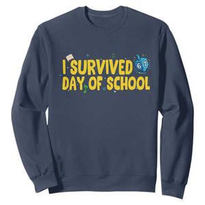 67 Six Seven Meme Sweatshirt Funny Hanukkah School Days TS14 Navy Print Your Wear
