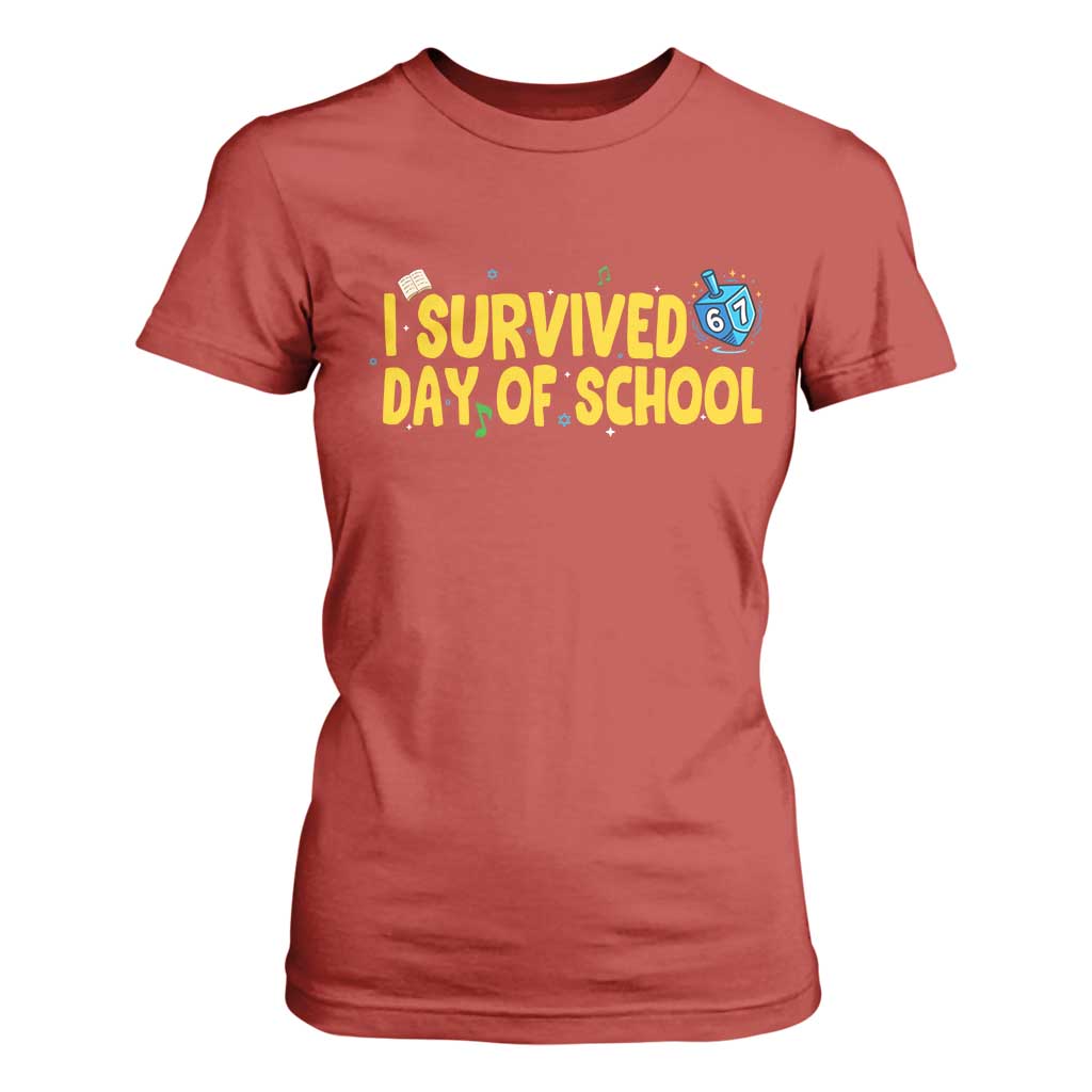 67 Six Seven Meme T Shirt For Women Funny Hanukkah School Days TS14 Red Print Your Wear