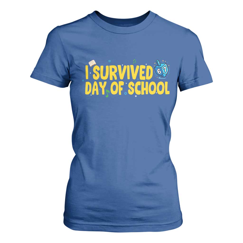67 Six Seven Meme T Shirt For Women Funny Hanukkah School Days TS14 Royal Blue Print Your Wear