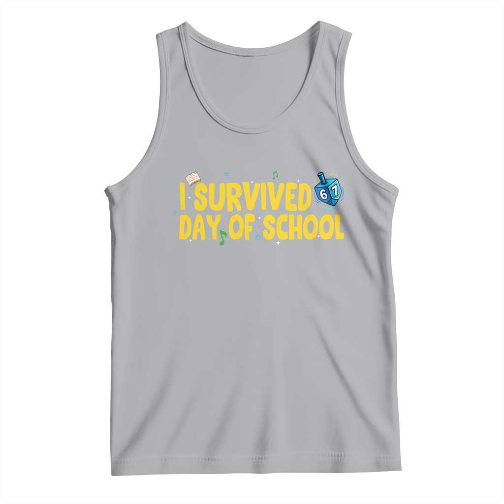67 Six Seven Meme Tank Top Funny Hanukkah School Days TS14 Athletic Heather Print Your Wear