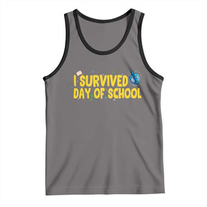 67 Six Seven Meme Tank Top Funny Hanukkah School Days TS14 Deep Heather Black Print Your Wear