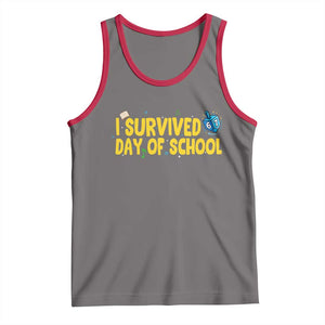 67 Six Seven Meme Tank Top Funny Hanukkah School Days TS14 Deep Heather Red Print Your Wear