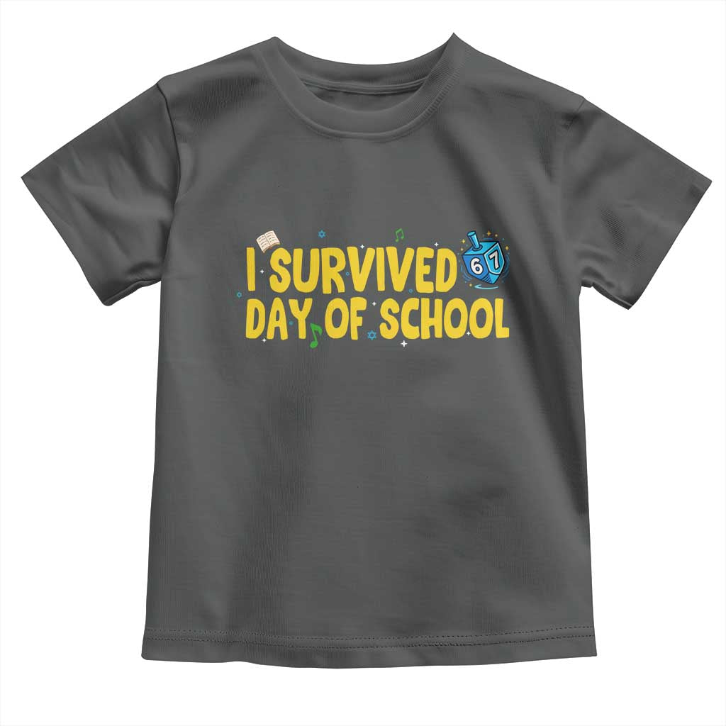 67 Six Seven Meme Toddler T Shirt Funny Hanukkah School Days TS14 Dark Heather Print Your Wear