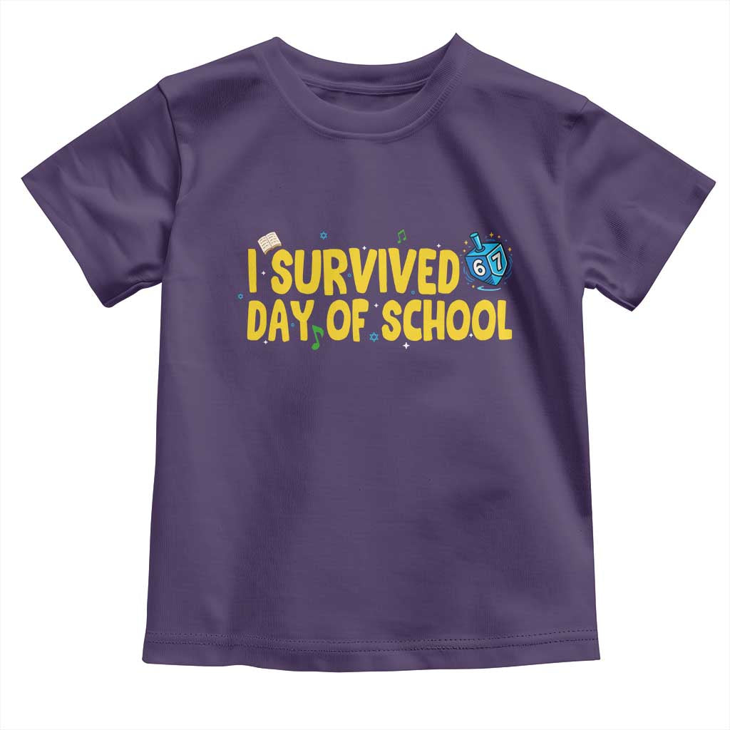 67 Six Seven Meme Toddler T Shirt Funny Hanukkah School Days TS14 Purple Print Your Wear