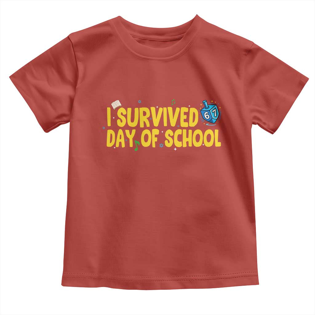 67 Six Seven Meme Toddler T Shirt Funny Hanukkah School Days TS14 Red Print Your Wear