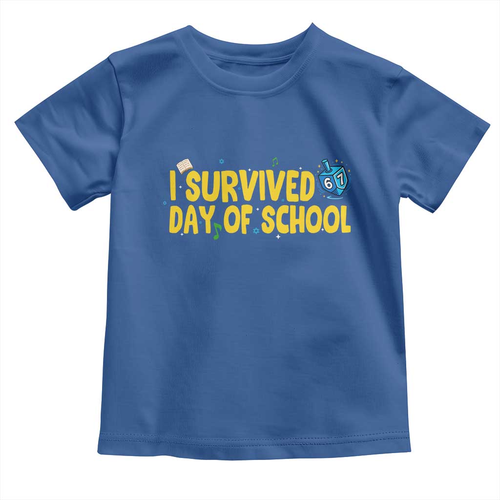 67 Six Seven Meme Toddler T Shirt Funny Hanukkah School Days TS14 Royal Blue Print Your Wear