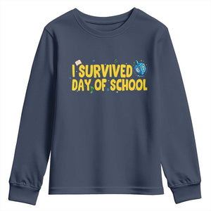 67 Six Seven Meme Youth Sweatshirt Funny Hanukkah School Days TS14 Navy Print Your Wear