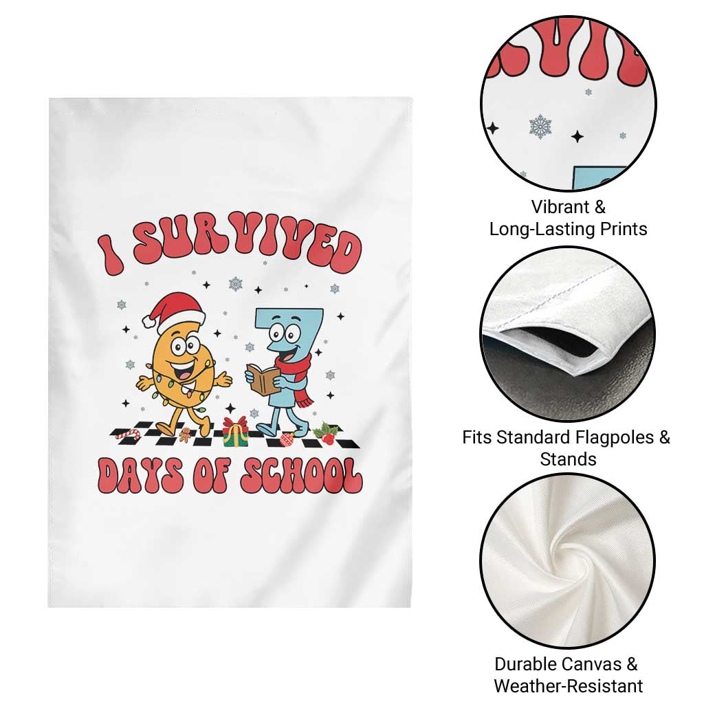 67 Six Seven Christmas Meme Garden Flag I Survived Days Of School TS14 Print Your Wear
