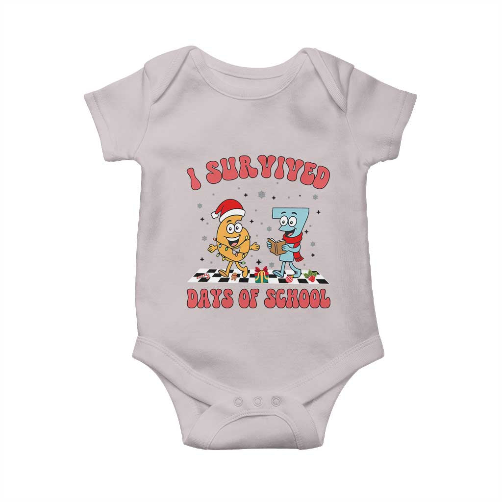 67 Six Seven Christmas Meme Baby Onesie I Survived Days Of School TS14 Ice Gray Print Your Wear