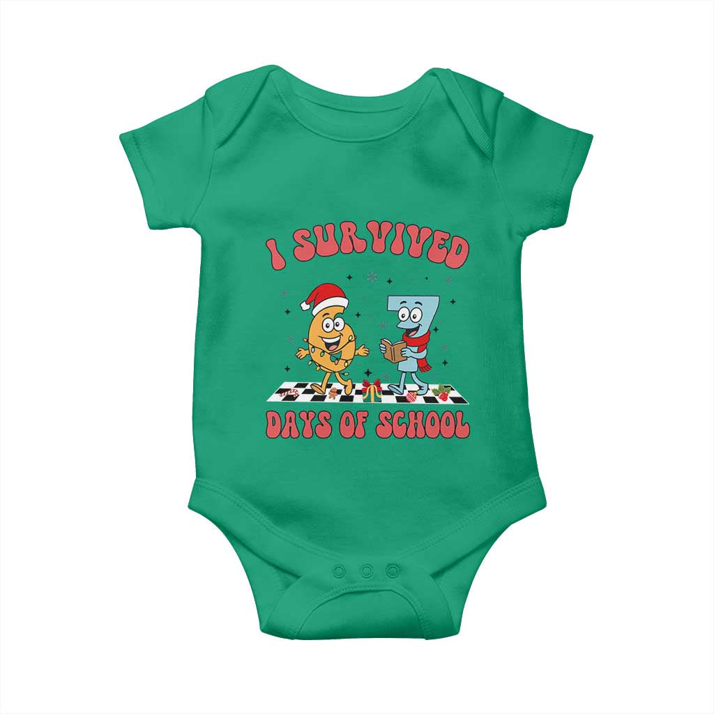 67 Six Seven Christmas Meme Baby Onesie I Survived Days Of School TS14 Irish Green Print Your Wear