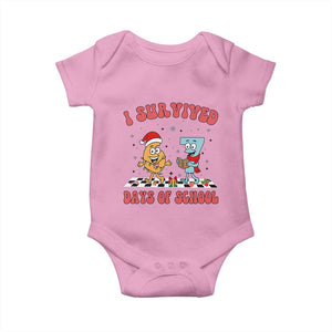 67 Six Seven Christmas Meme Baby Onesie I Survived Days Of School TS14 Light Pink Print Your Wear