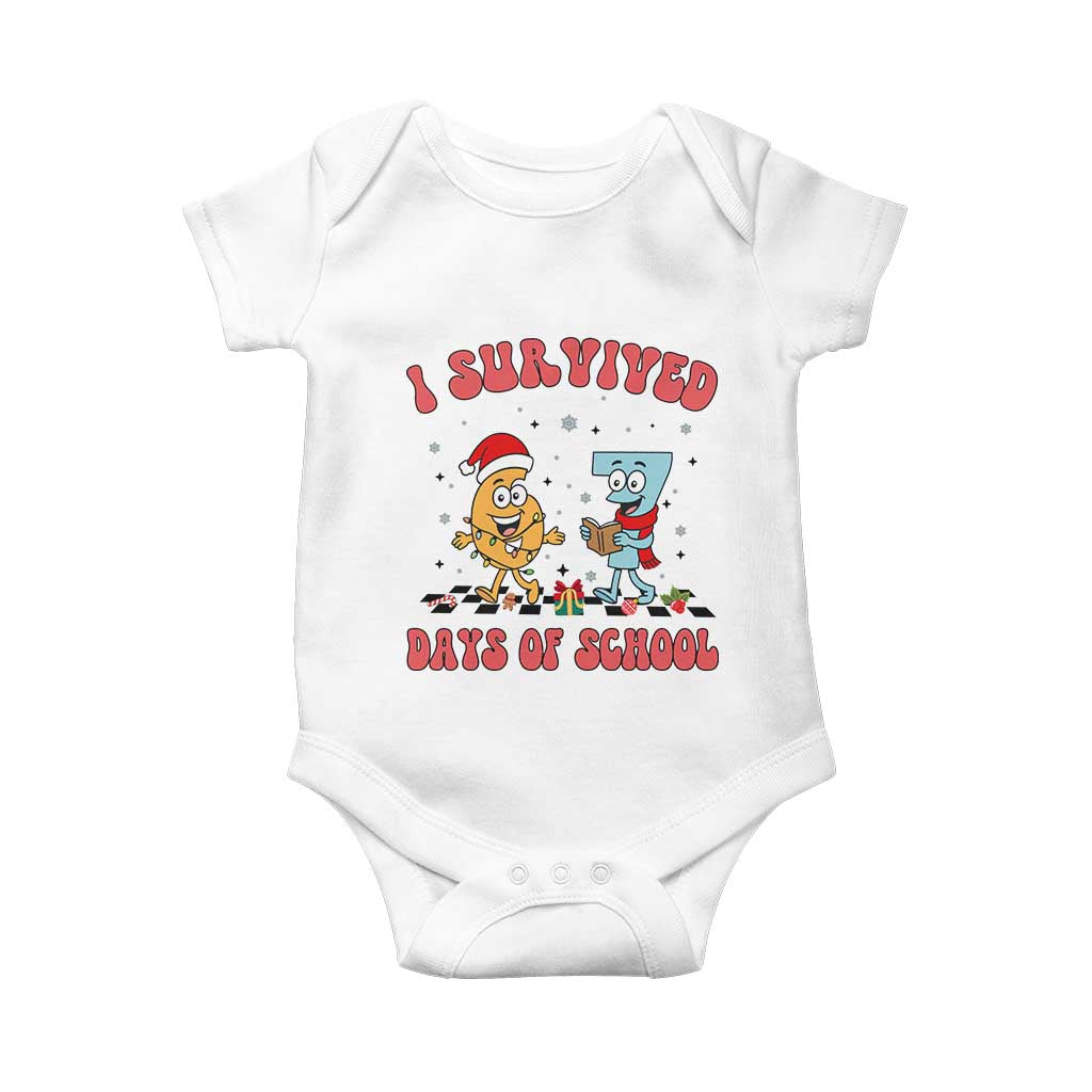 67 Six Seven Christmas Meme Baby Onesie I Survived Days Of School TS14 White Print Your Wear