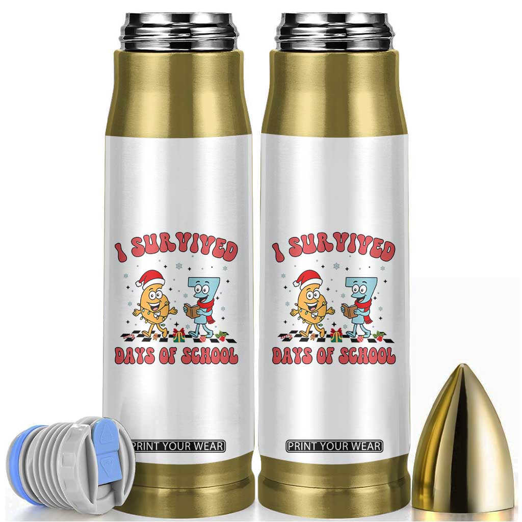 67 Six Seven Christmas Meme Bullet Tumbler I Survived Days Of School TS14 White Print Your Wear