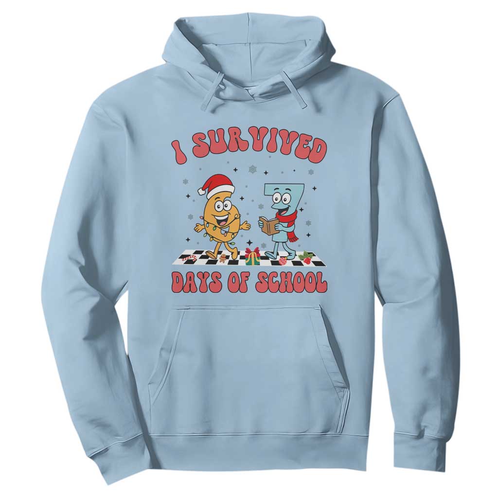 67 Six Seven Christmas Meme Hoodie I Survived Days Of School TS14 Light Blue Print Your Wear