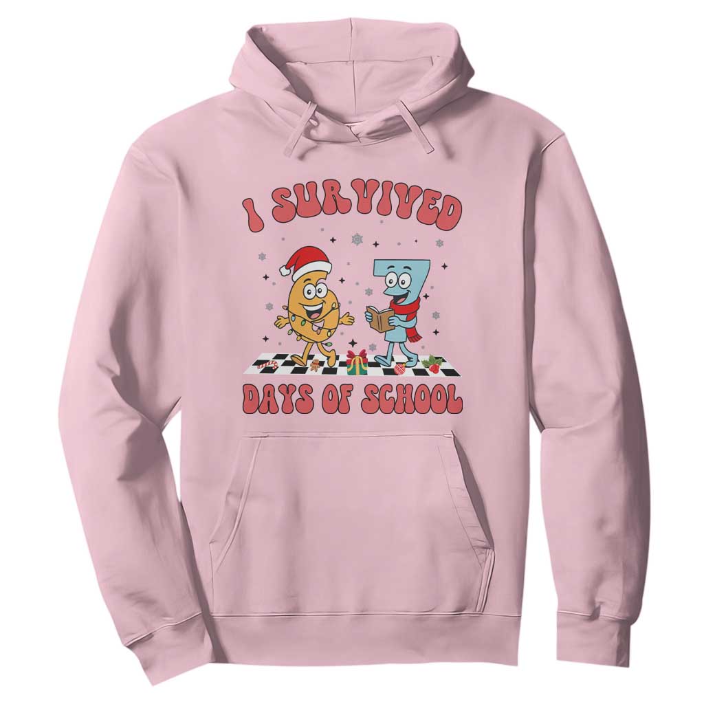 67 Six Seven Christmas Meme Hoodie I Survived Days Of School TS14 Light Pink Print Your Wear