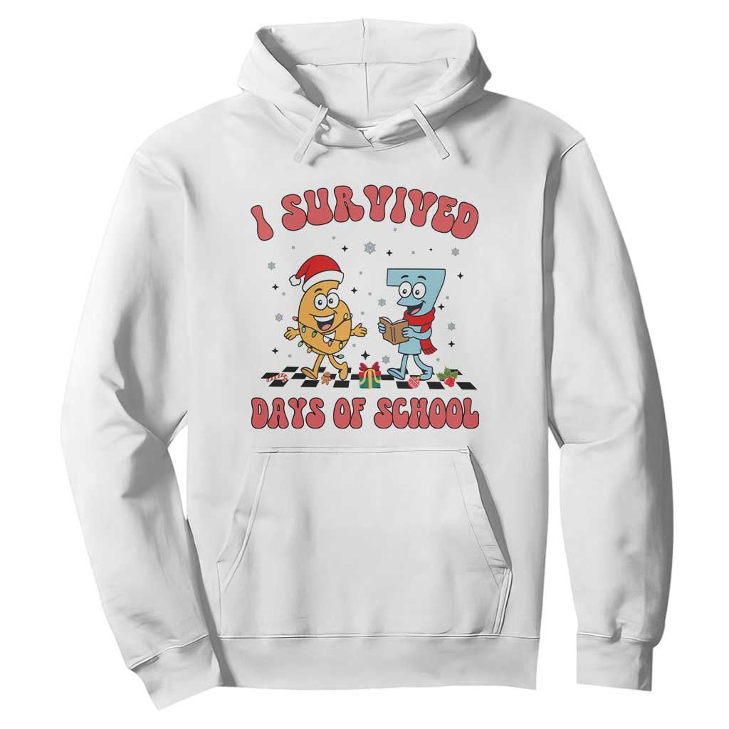 67 Six Seven Christmas Meme Hoodie I Survived Days Of School TS14 White Print Your Wear