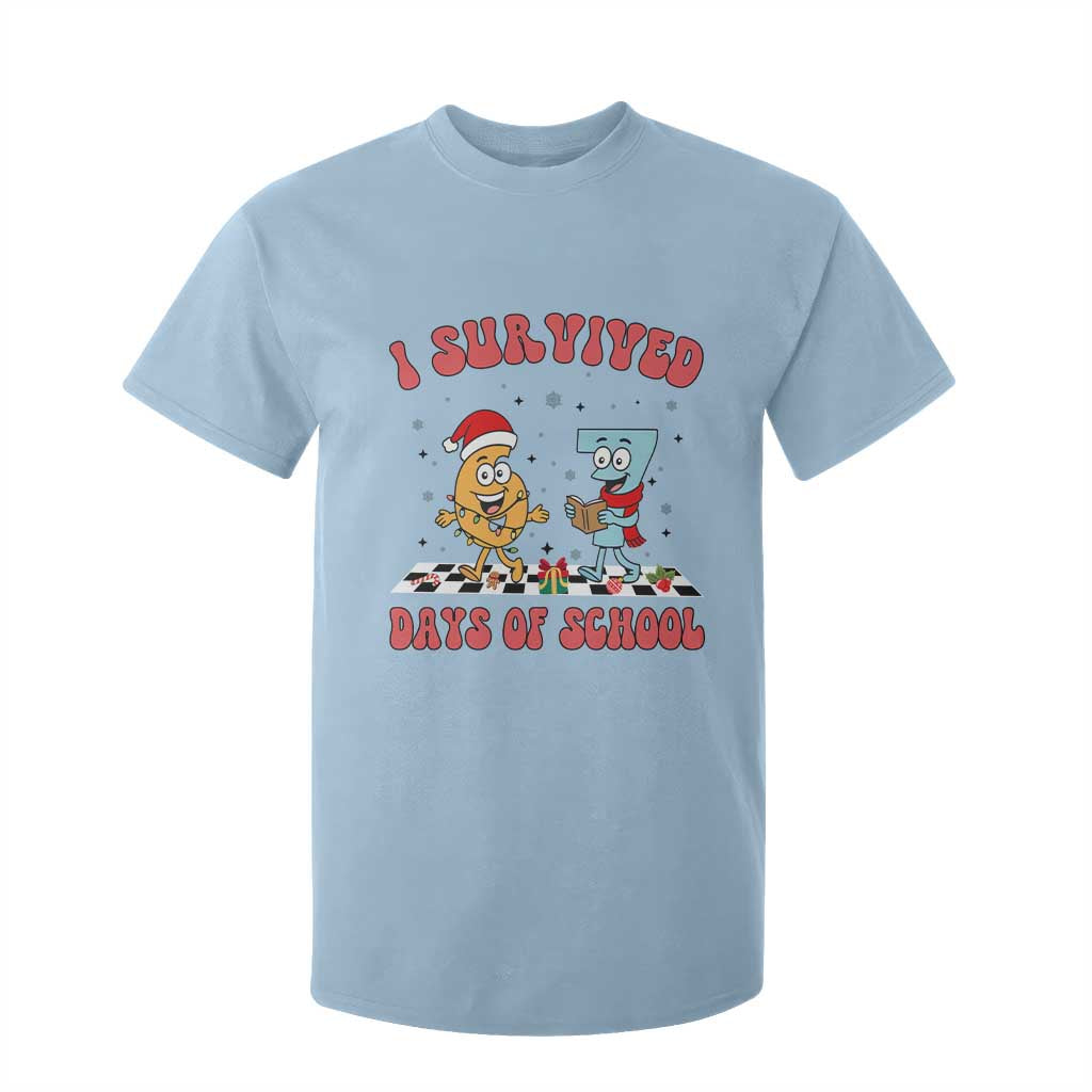 67 Six Seven Christmas Meme T Shirt For Kid I Survived Days Of School TS14 Light Blue Print Your Wear