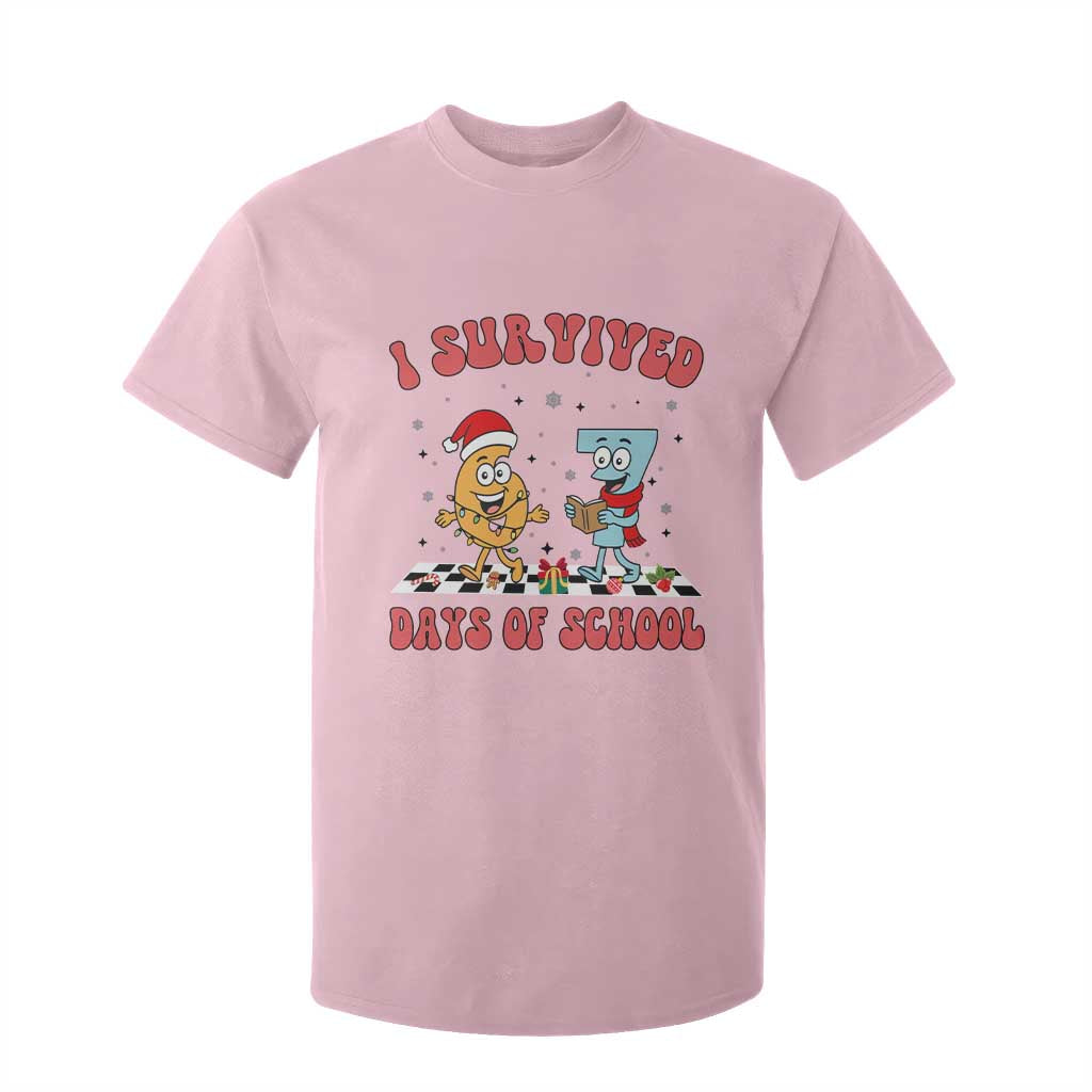67 Six Seven Christmas Meme T Shirt For Kid I Survived Days Of School TS14 Light Pink Print Your Wear