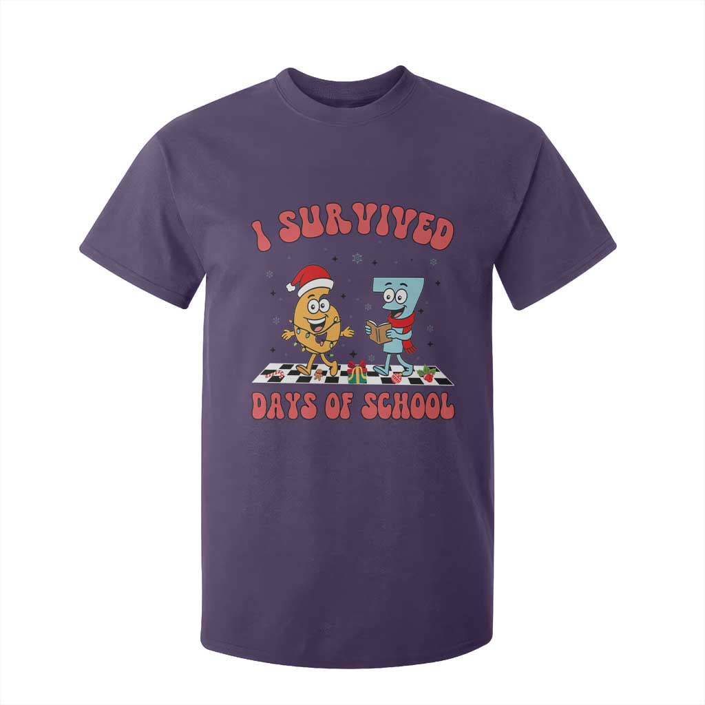 67 Six Seven Christmas Meme T Shirt For Kid I Survived Days Of School TS14 Purple Print Your Wear