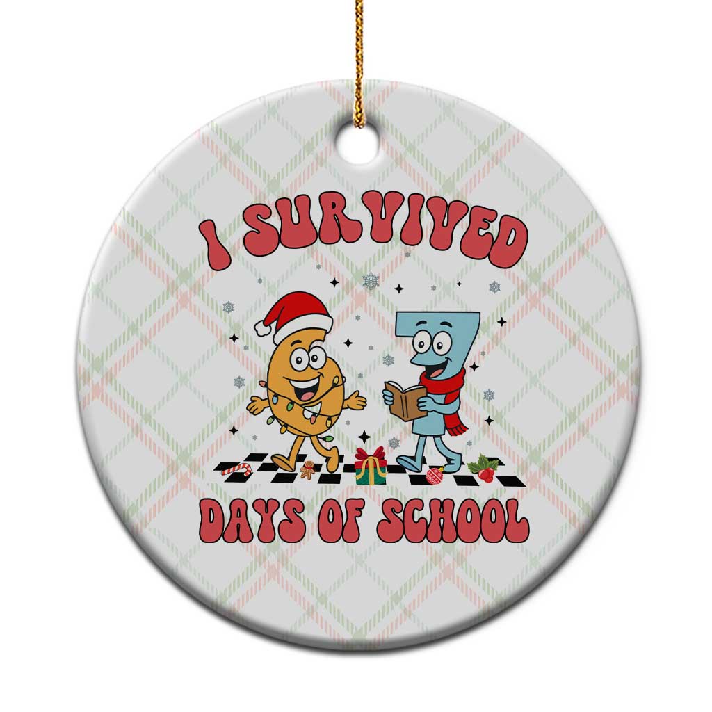 67 Six Seven Christmas Meme Ceramic Ornament I Survived Days Of School TS14 1pc Christmas Plaid Print Your Wear
