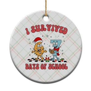 67 Six Seven Christmas Meme Ceramic Ornament I Survived Days Of School TS14 1pc Christmas Plaid Print Your Wear