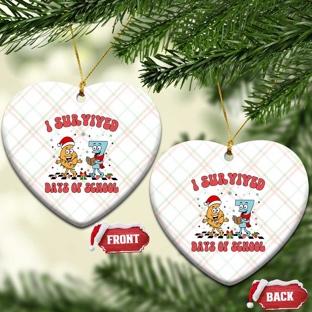 67 Six Seven Christmas Meme Ceramic Ornament I Survived Days Of School TS14 Print Your Wear