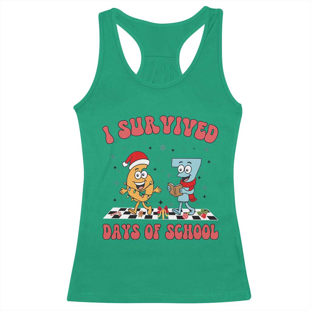 67 Six Seven Christmas Meme Racerback Tank Top I Survived Days Of School TS14 Irish Green Print Your Wear