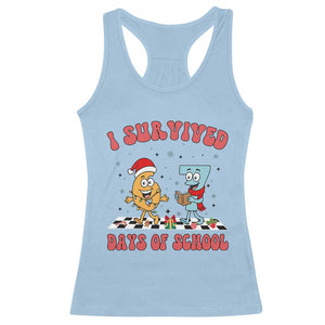 67 Six Seven Christmas Meme Racerback Tank Top I Survived Days Of School TS14 Light Blue Print Your Wear