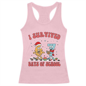 67 Six Seven Christmas Meme Racerback Tank Top I Survived Days Of School TS14 Light Pink Print Your Wear