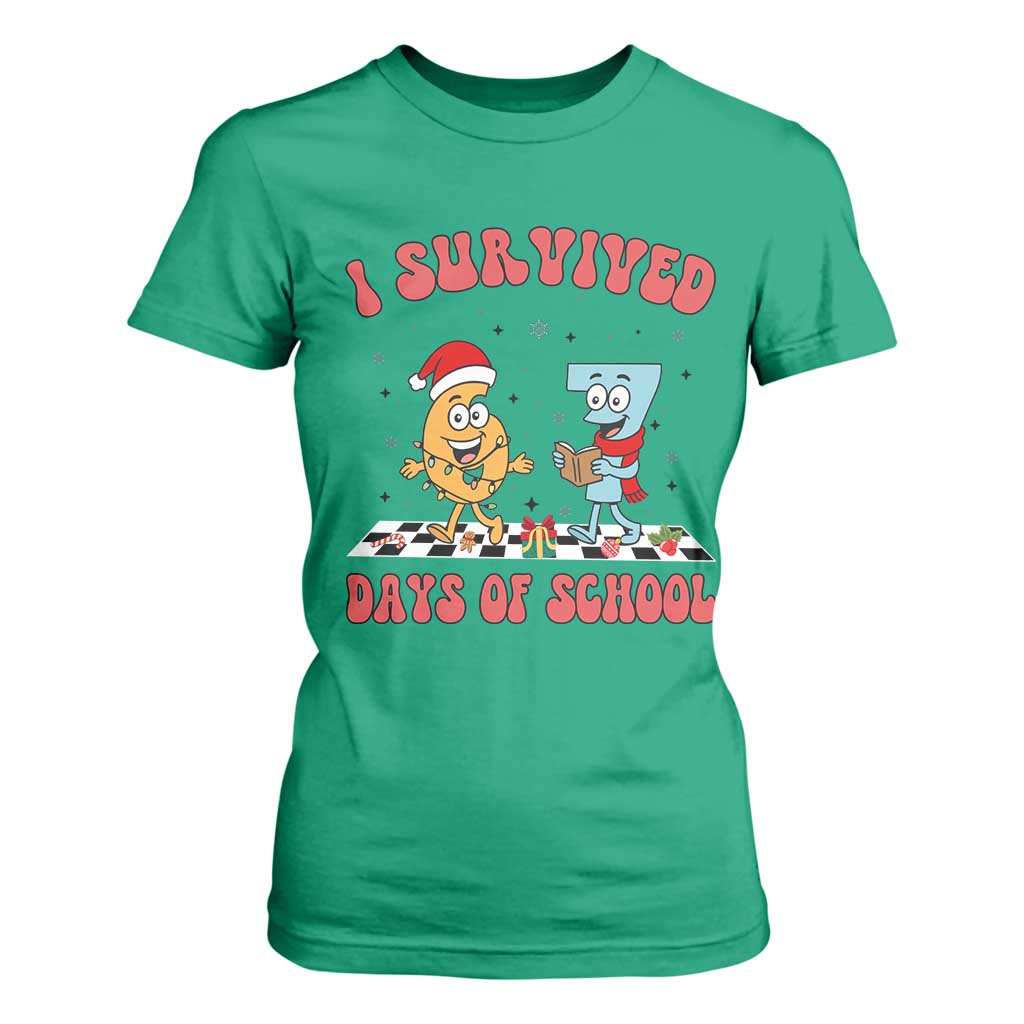 67 Six Seven Christmas Meme T Shirt For Women I Survived Days Of School TS14 Irish Green Print Your Wear