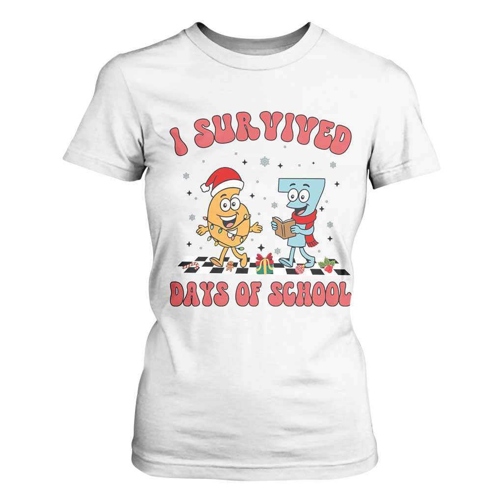 67 Six Seven Christmas Meme T Shirt For Women I Survived Days Of School TS14 White Print Your Wear