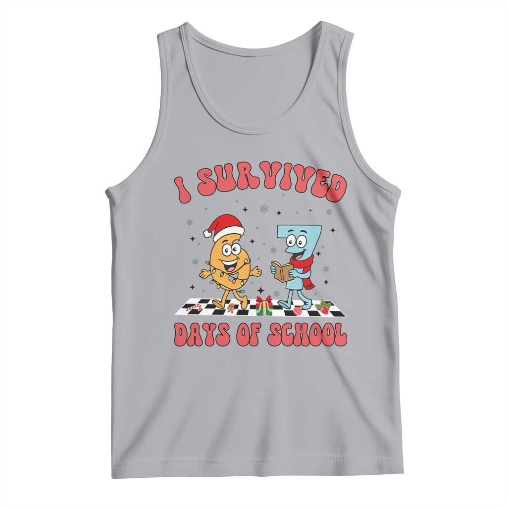 67 Six Seven Christmas Meme Tank Top I Survived Days Of School TS14 Athletic Heather Print Your Wear