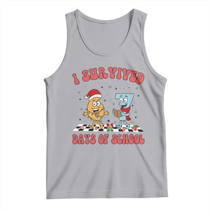 67 Six Seven Christmas Meme Tank Top I Survived Days Of School TS14 Athletic Heather Print Your Wear