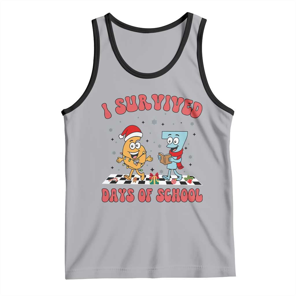 67 Six Seven Christmas Meme Tank Top I Survived Days Of School TS14 Athletic Heather Black Print Your Wear