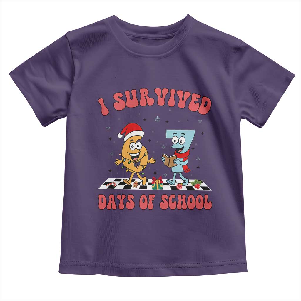 67 Six Seven Christmas Meme Toddler T Shirt I Survived Days Of School TS14 Purple Print Your Wear