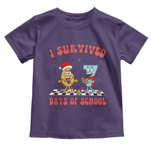 67 Six Seven Christmas Meme Toddler T Shirt I Survived Days Of School TS14 Purple Print Your Wear