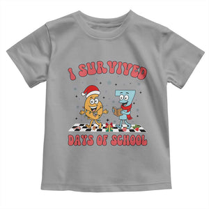 67 Six Seven Christmas Meme Toddler T Shirt I Survived Days Of School TS14 Sport Gray Print Your Wear